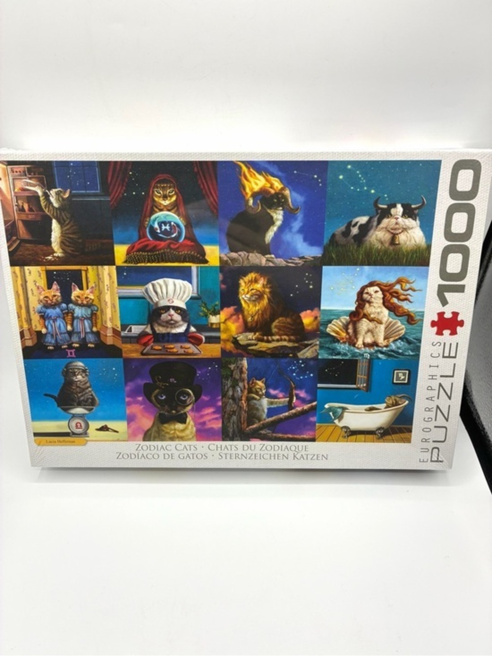 Eurographics Zodiac Cats 1000 Piece Puzzle Lucia Heffernan New Sealed